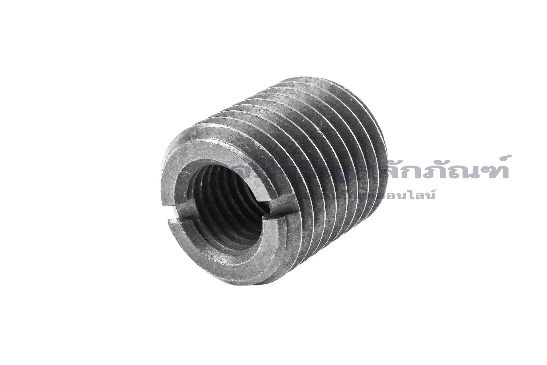 ตัวหนอนซ่อมเกลียวเหล็กดำแข็ง เกลียวในขนาด M16x2.0 เกลียวนอกขนาด M27x3.0 ความยาว 30 mm