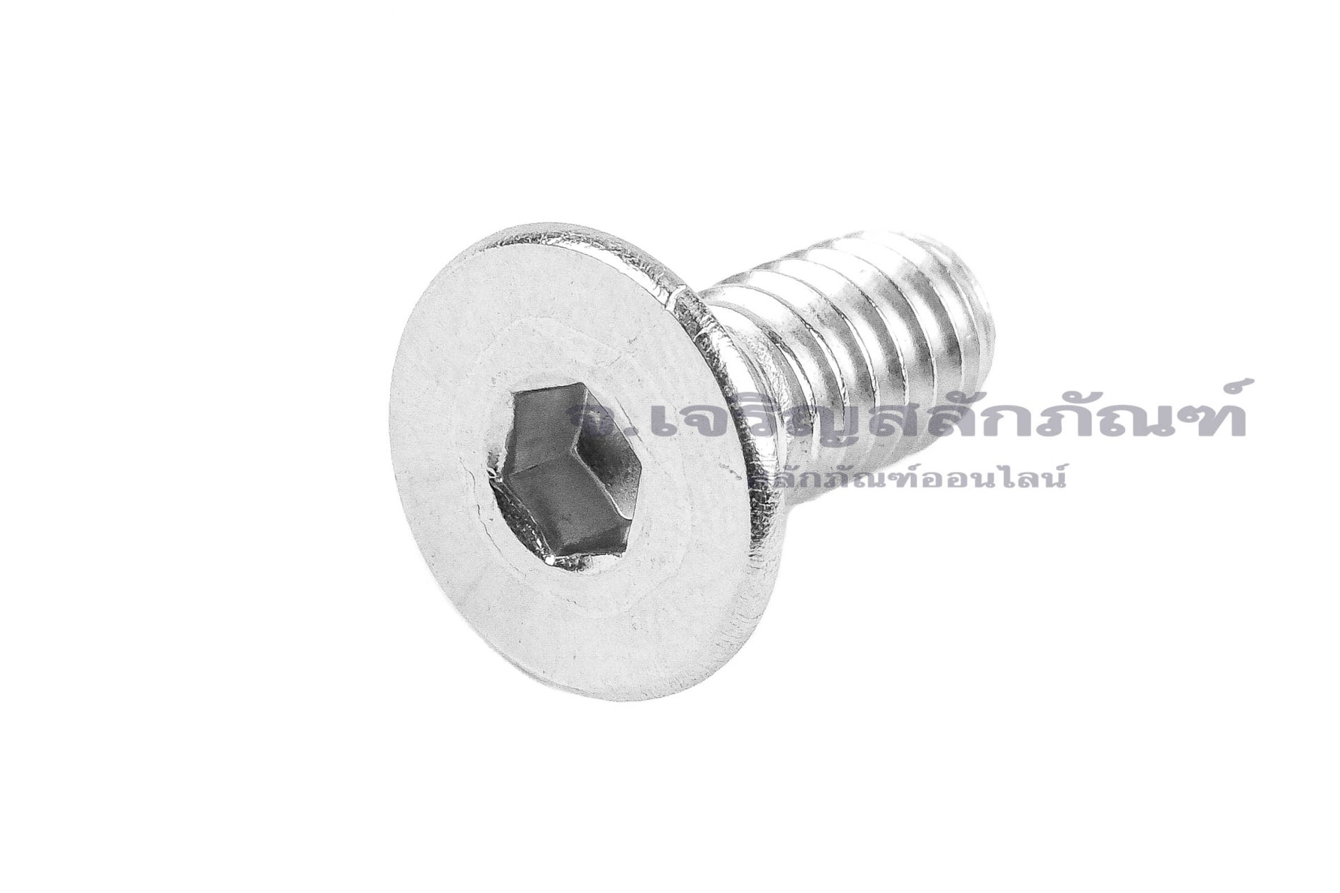 น็อตหัวจมเตเปอร์สแตนเลส 1/4"x5/8" เกลียว 20 (UNC) เกลียวตลอด