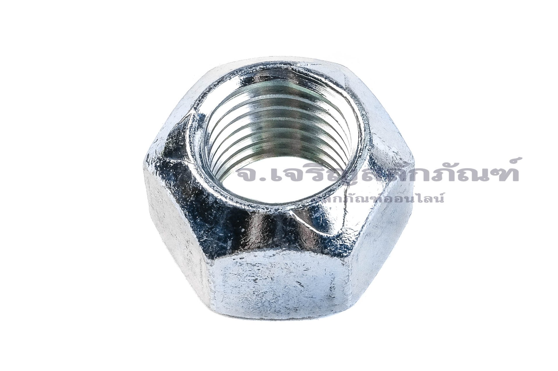 หัวน็อตล็อคกันคลายแบบบีบเหล็กชุบ (Stover, Prevailing Torque Locking Nut) M20x2.5