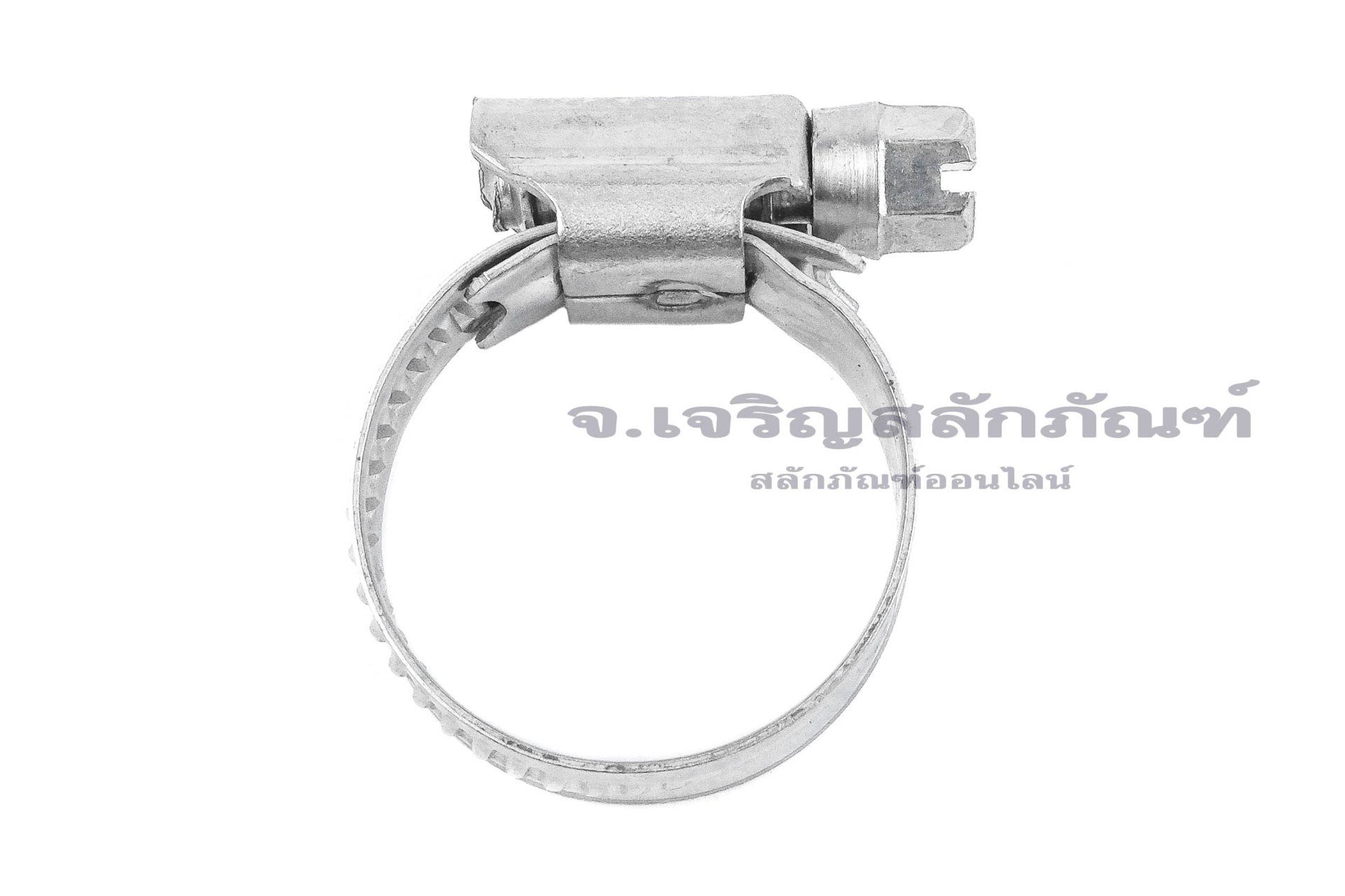 เข็มขัดรัดท่อสแตนเลสเกรด 304 ทั้งตัวรุ่นตัน TJBC All-Stainless-Steel Belt (หน้าตัด 12x0.7 mm) ขนาด 16-25 mm