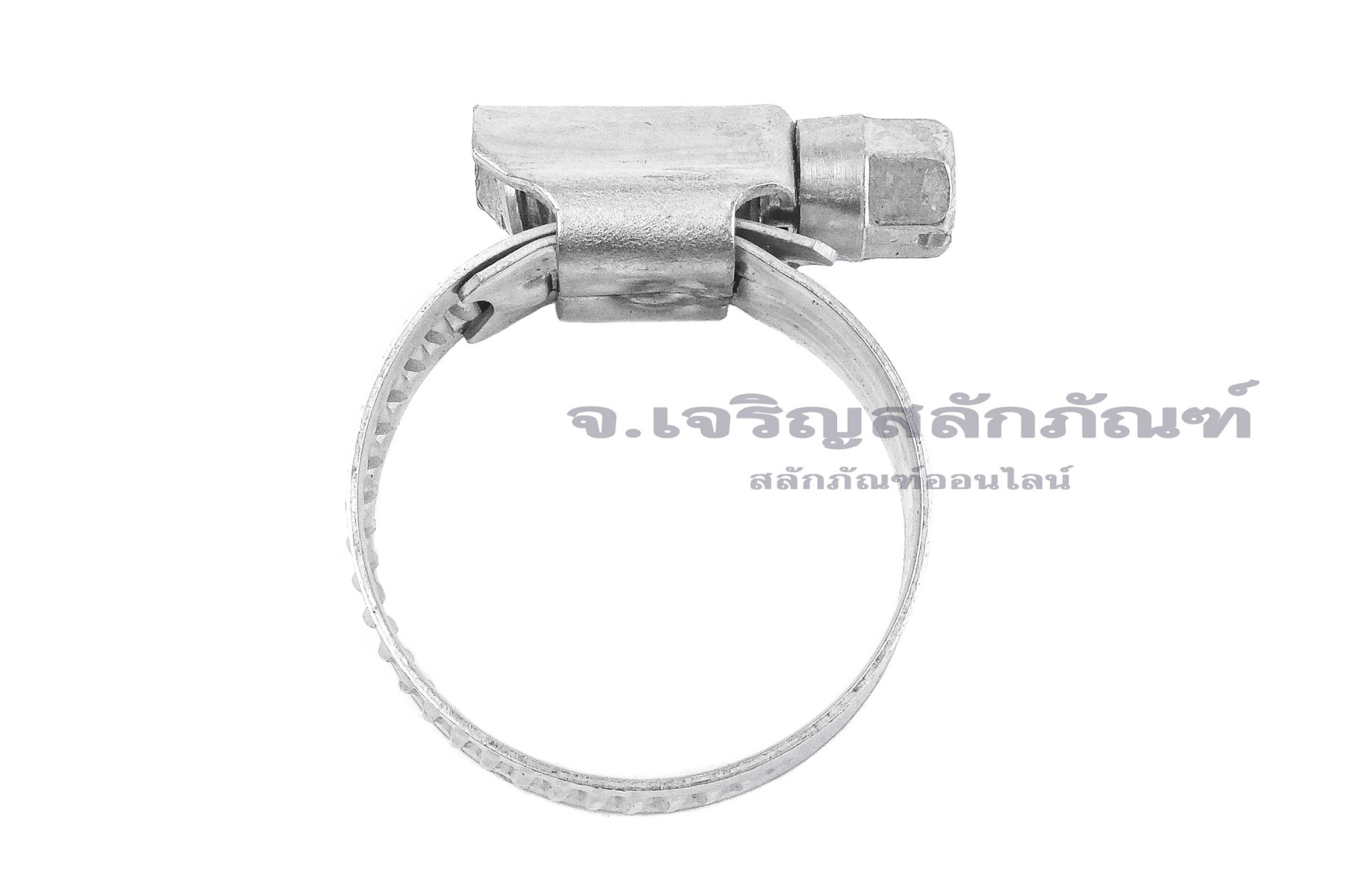 เข็มขัดรัดท่อสแตนเลสเกรด 304 ทั้งตัวรุ่นตัน TJBC All-Stainless-Steel Belt (หน้าตัด 12x0.7 mm) ขนาด 16-27 mm
