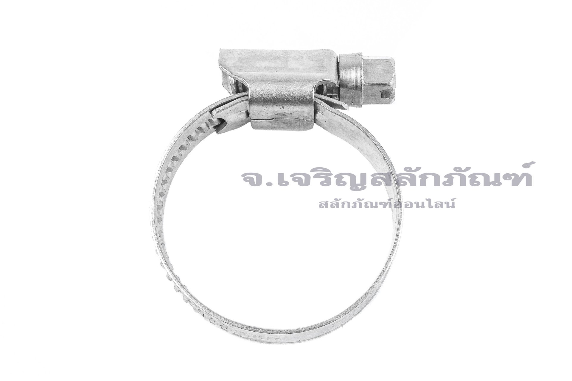 เข็มขัดรัดท่อสแตนเลสเกรด 304 ทั้งตัวรุ่นตัน TJBC All-Stainless-Steel Belt (หน้าตัด 12x0.7 mm) ขนาด 20-32 mm