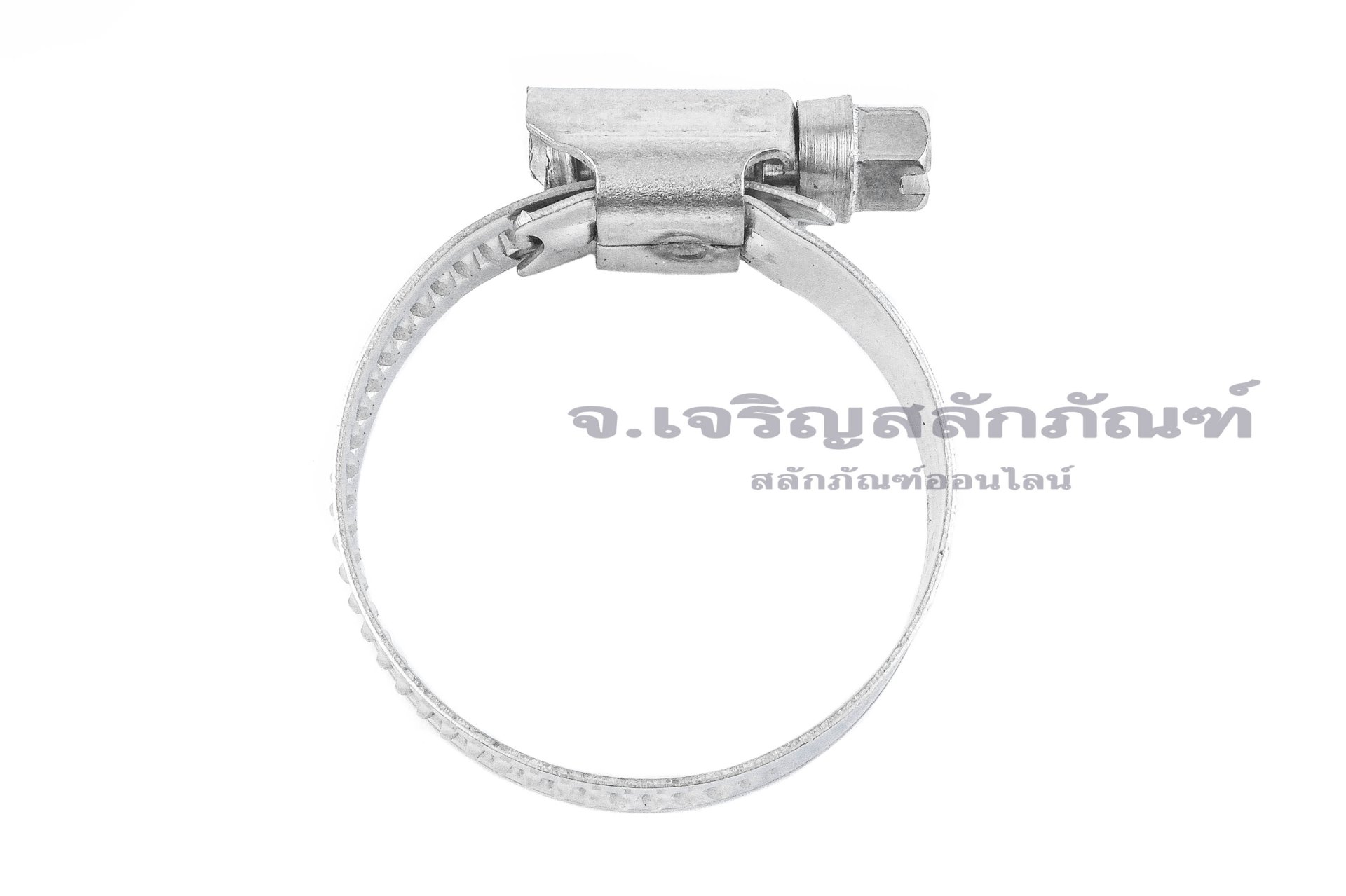 เข็มขัดรัดท่อสแตนเลสเกรด 304 ทั้งตัวรุ่นตัน TJBC All-Stainless-Steel Belt (หน้าตัด 12x0.7 mm) ขนาด 25-35 mm