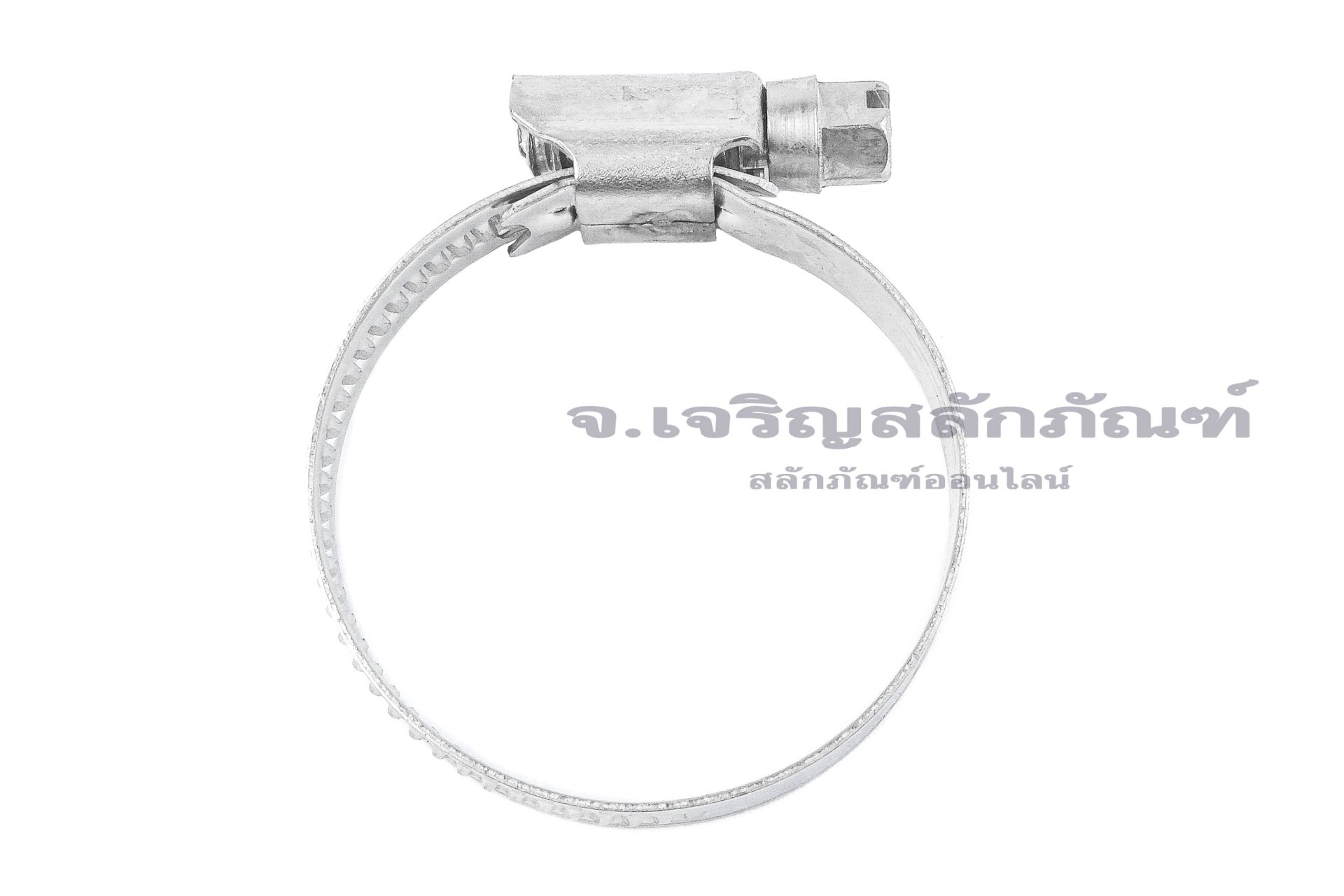 เข็มขัดรัดท่อสแตนเลสเกรด 304 ทั้งตัวรุ่นตัน TJBC All-Stainless-Steel Belt (หน้าตัด 12x0.7 mm) ขนาด 25-40 mm