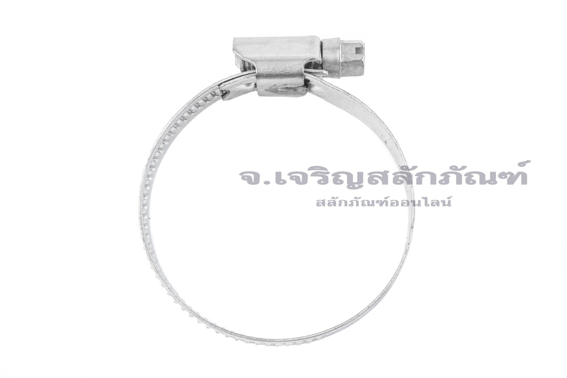 เข็มขัดรัดท่อสแตนเลสเกรด 304 ทั้งตัวรุ่นตัน TJBC All-Stainless-Steel Belt (หน้าตัด 12x0.7 mm) ขนาด 35-50 mm