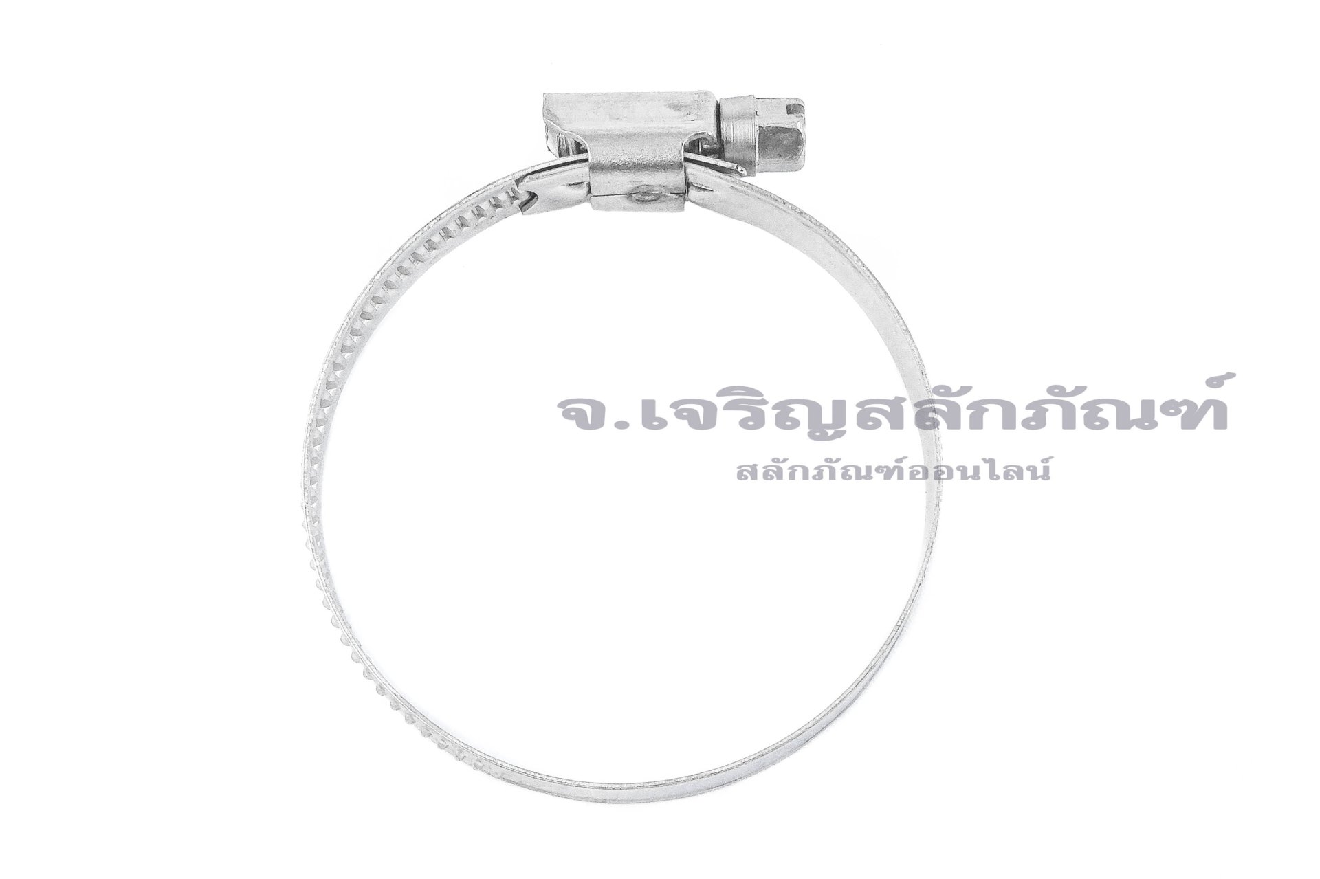 เข็มขัดรัดท่อสแตนเลสเกรด 304 ทั้งตัวรุ่นตัน TJBC All-Stainless-Steel Belt (หน้าตัด 12x0.7 mm) ขนาด 40-60 mm
