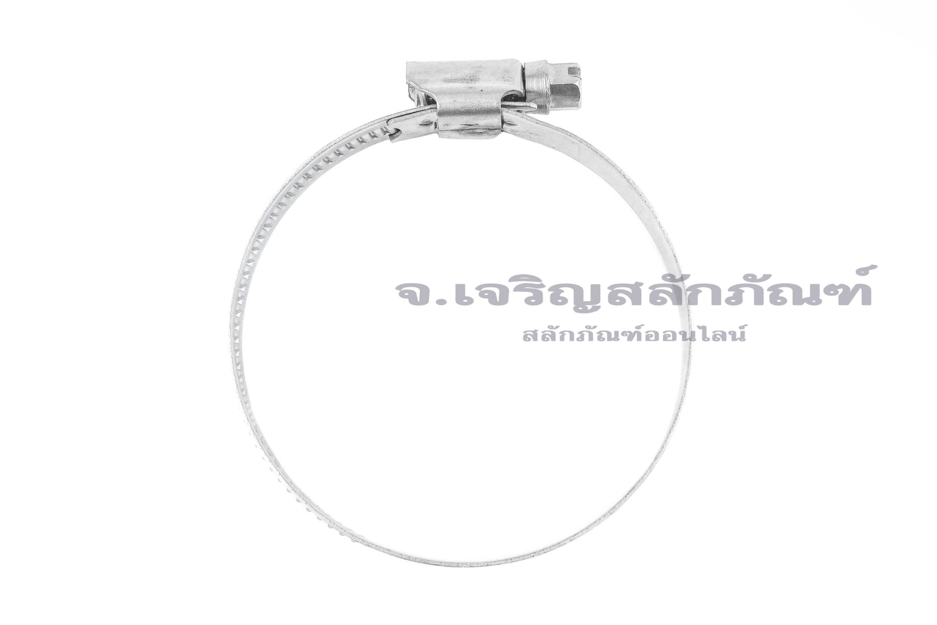 เข็มขัดรัดท่อสแตนเลสเกรด 304 ทั้งตัวรุ่นตัน TJBC All-Stainless-Steel Belt (หน้าตัด 12x0.7 mm) ขนาด 40-65 mm