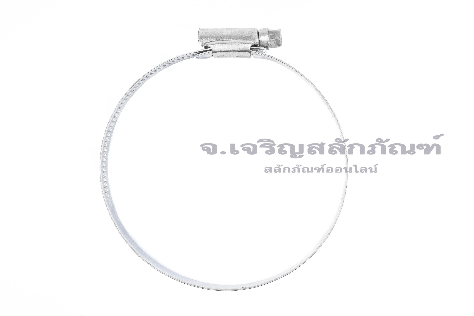 เข็มขัดรัดท่อสแตนเลสเกรด 304 ทั้งตัวรุ่นตัน TJBC All-Stainless-Steel Belt (หน้าตัด 12x0.7 mm) ขนาด 70-90 mm