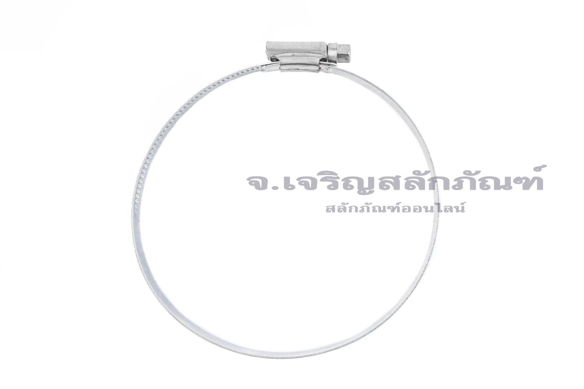 เข็มขัดรัดท่อสแตนเลสเกรด 304 ทั้งตัวรุ่นตัน TJBC All-Stainless-Steel Belt (หน้าตัด 12x0.7 mm) ขนาด 90-110 mm
