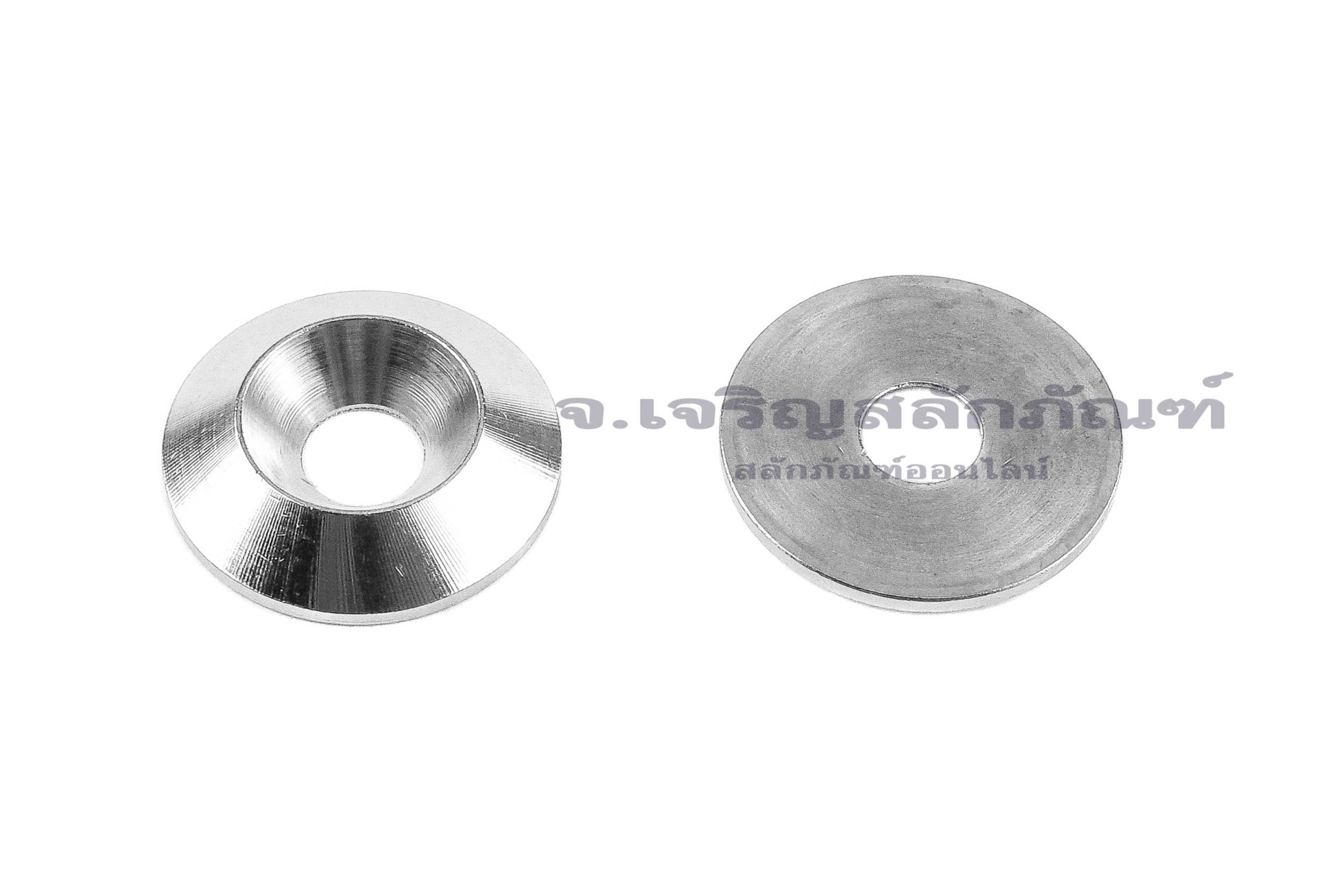แหวนรองน็อตหัวเตเปอร์ สแตนเลส ทรงเรียบด้านในตัน (304 Stainless Steel Countersunk Washer) ขนาด M5 วงนอก 18 สูง 3.5 mm