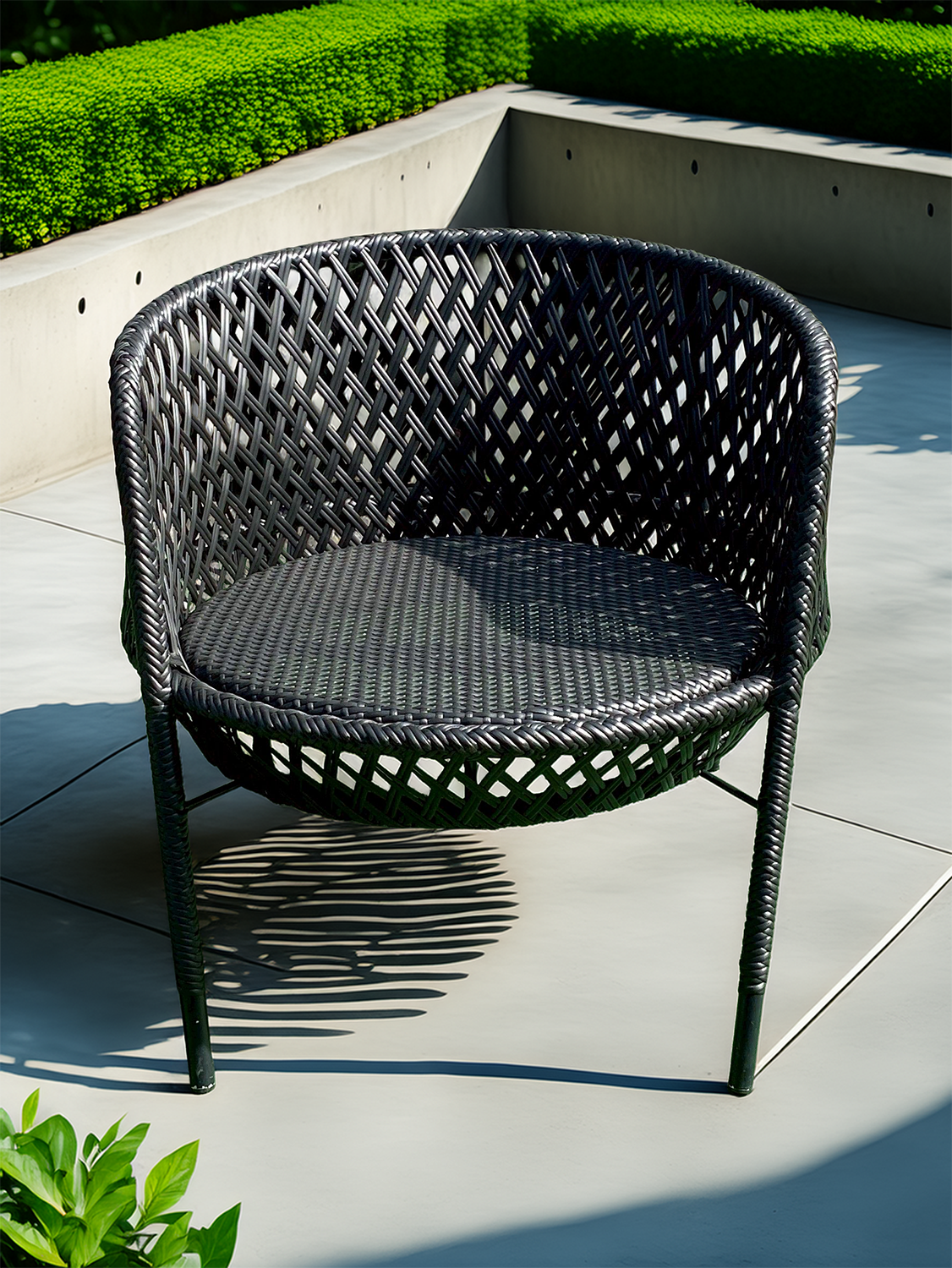 artificial rattan chair