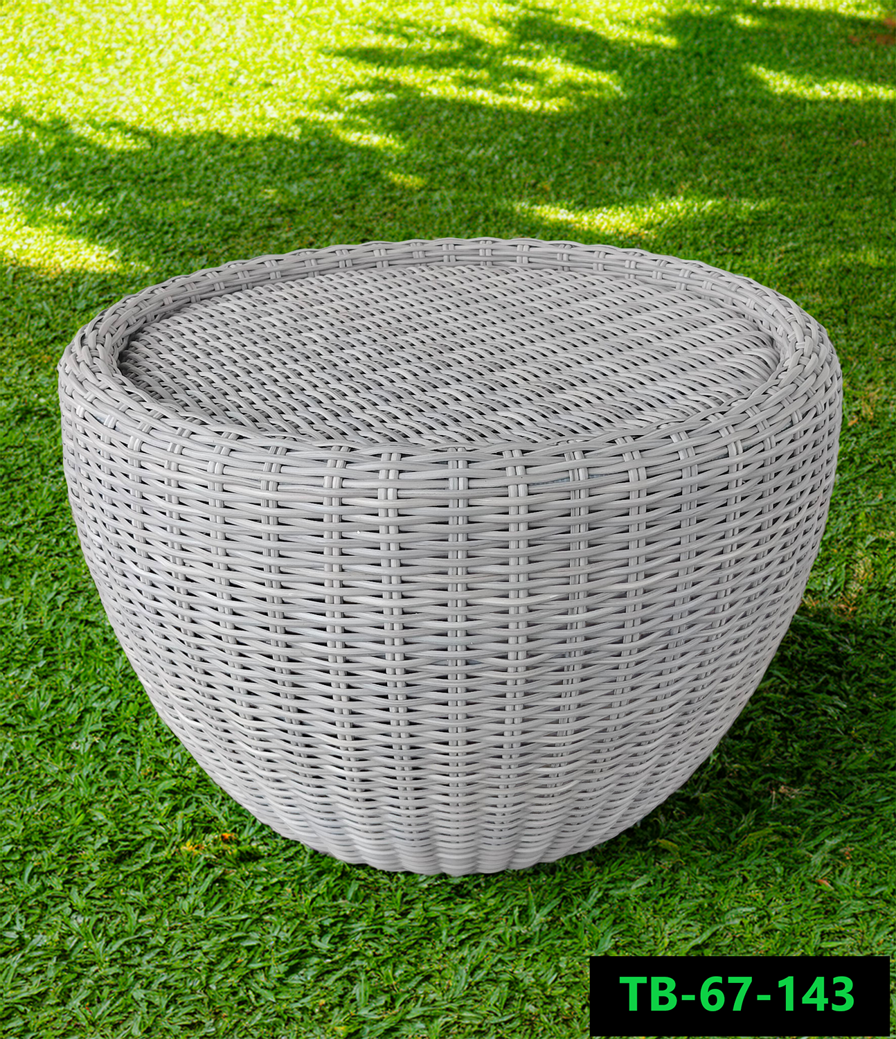 artificial rattan table