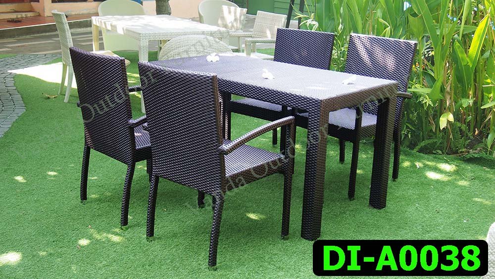 Rattan Dining and coffee set Product code DI-A0038