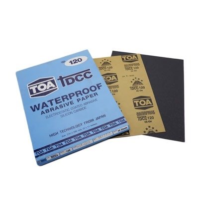กระดาษทรายขัดน้ำ TOA TDCC เบอร์ 120 จำนวน 60 แผ่น