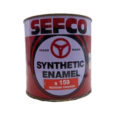 SEFCO สีเคลือบเงาเซฟโก้ สำหรับช้ภายนอกและภายใน S 159 REDDIH ORANGE ขนาด 0.85 ลิตร