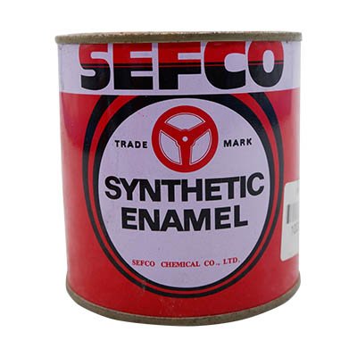 SEFCO สีเคลือบเงาเซฟโก้ สำหรับช้ภายนอกและภายใน S 160 SULPHUR YELLOW ขนาด 0.333 ลิตร