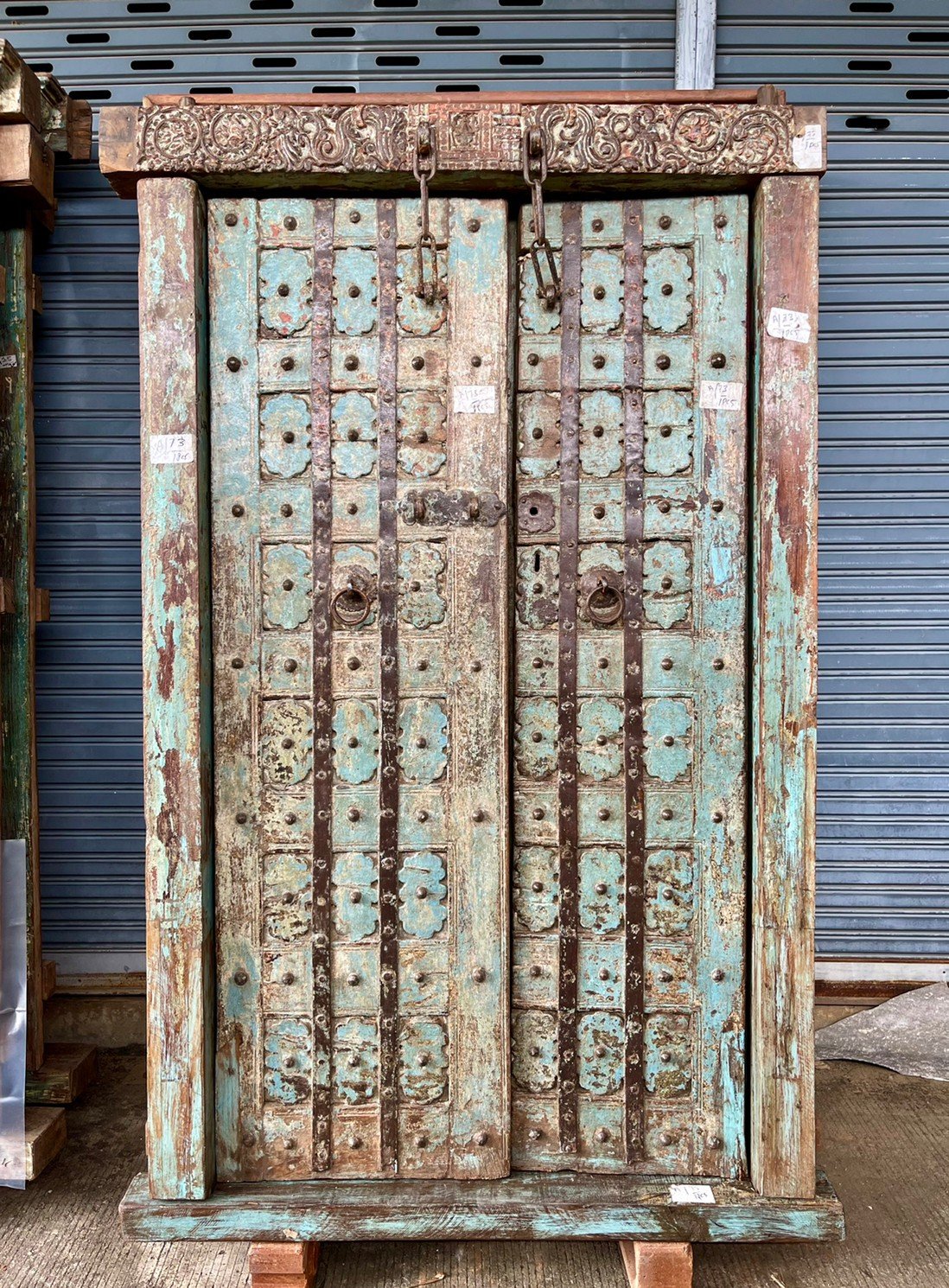 Indian Antique Door in Blue Color