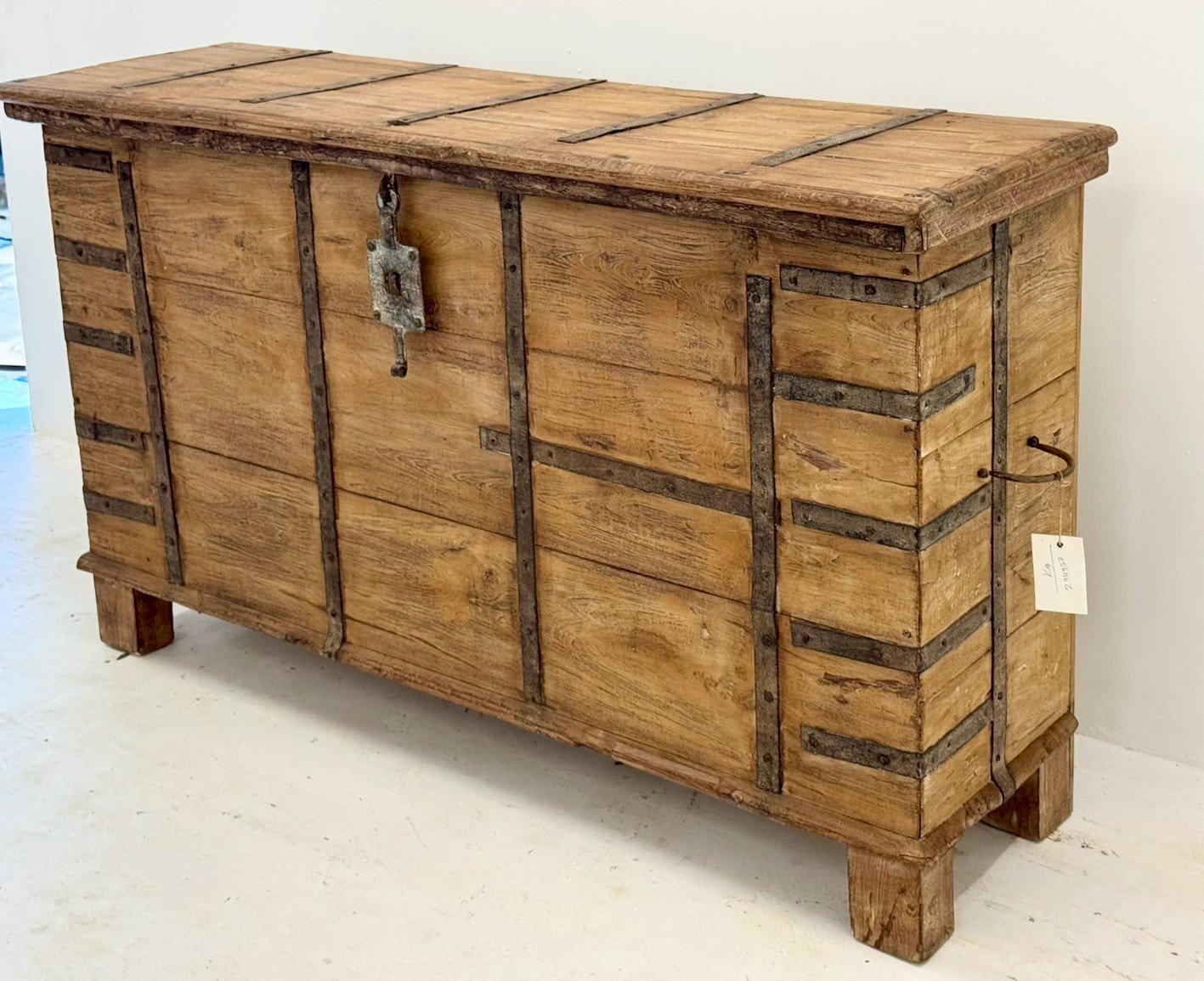 Box Type Console Table Antique Wooden Box Console Table