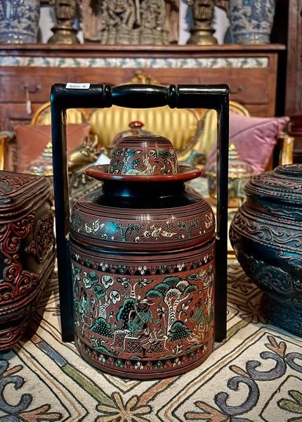 DCI66 Burmese antique Lacquer Ware