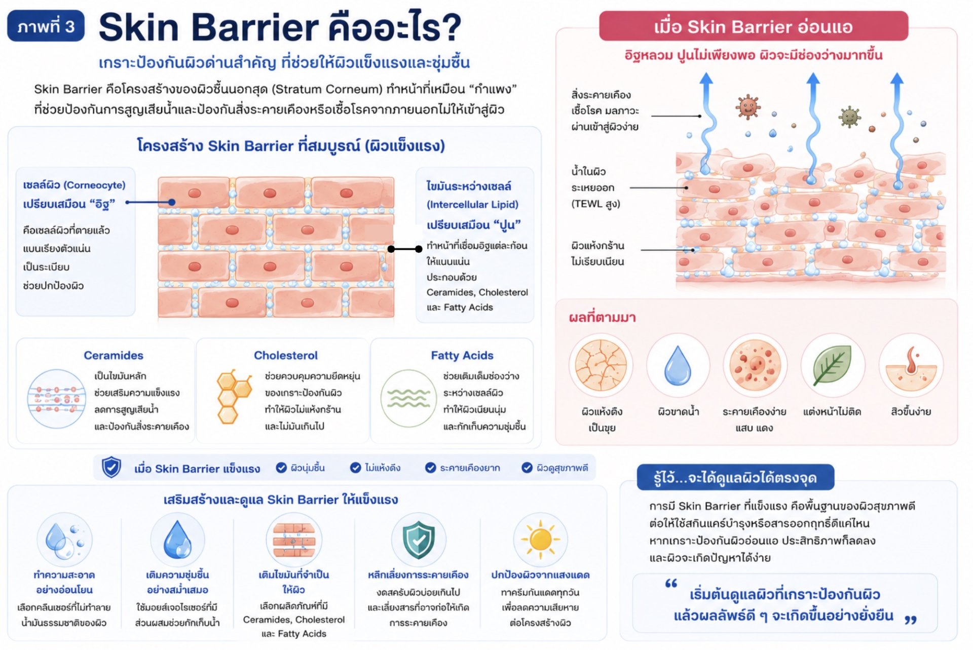 สกินแคร์กู้ Skin Barrier 2026 รวม 5 ตัวเด็ด ราคาไม่เกิน 500 บาท