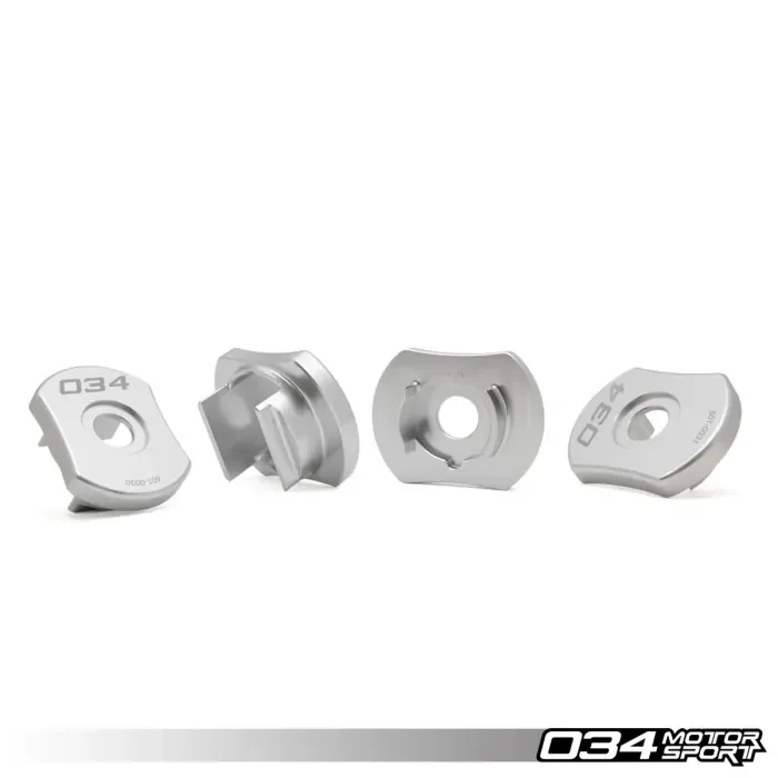 034Motorsport Billet Aluminum Rear Subframe Mount Inserts, Volkswagen & Audi MQB and MQB EVO AWD