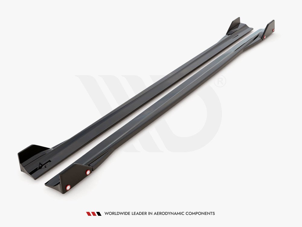 Maxton Design Mercedes AMG A45 S (2019-) Side Skirts Diffusers (+Flaps) V2