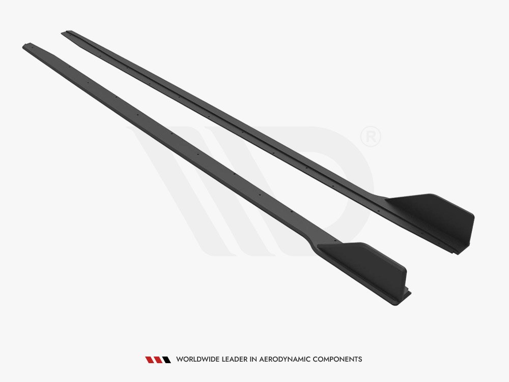 Maxton Design Ford Mustang GT MK6 Facelift (2017-) Street Pro Side Skirts Diffusers V.2