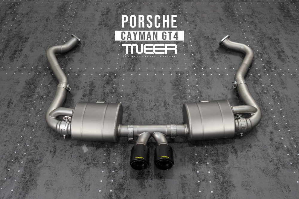 Tneer Exhaust Porsche 981 Cayman GT4