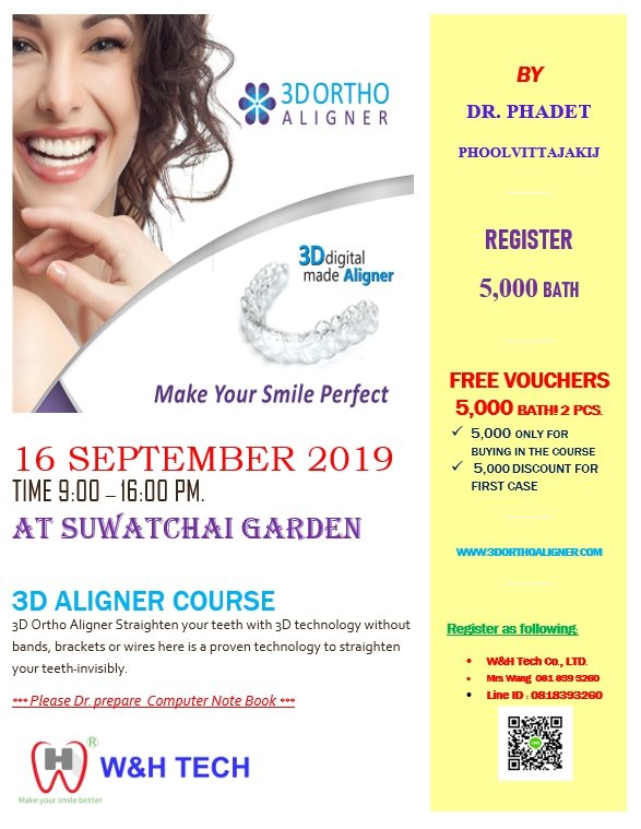 3D ALIGNER COURSE BY DR. PHADET