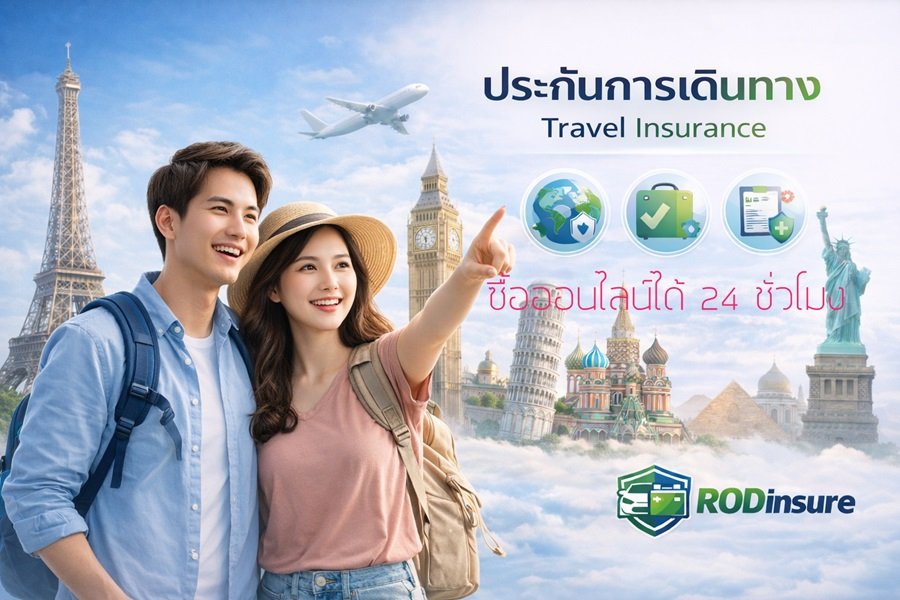 ประกันเดินทางซื้อออนไลน์ได้ 24 ชั่วโมง คุ้มครองทั่วโลก 