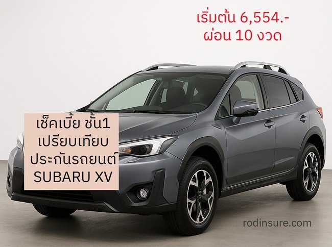 ประกันรถ ซูบารุ SUBARU เช็คราคาประกันผ่อนเงินสด
