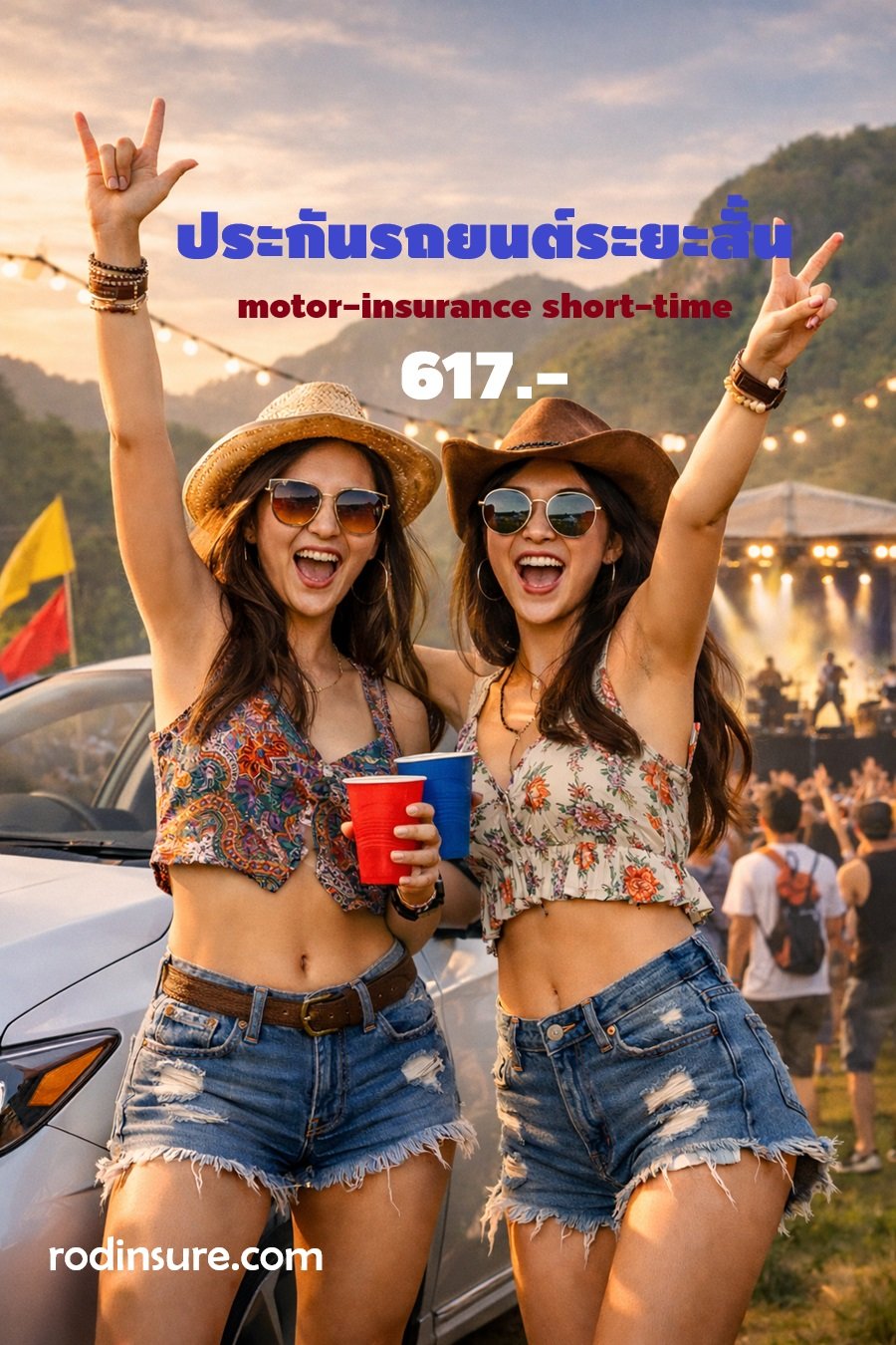 ประกันรถยนต์ 2+ ระยะสั้น 617 เลือกระยะความคุ้มครองเองได้ Viriyah