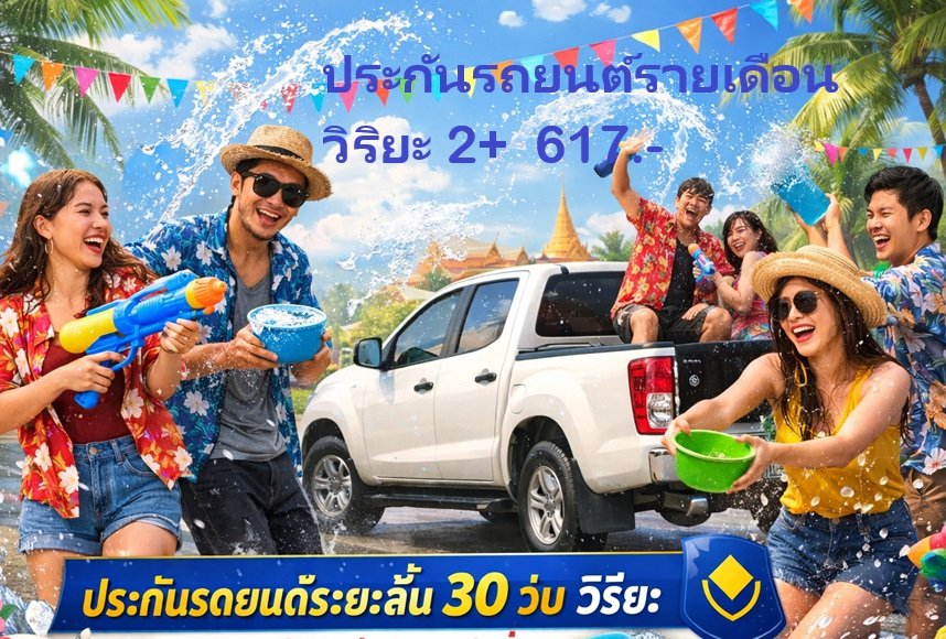 ประกันรถยนต์รายเดือน วิริยะ 30 วัน วิริยะ ซื้อออนไลน์ได้ทันที