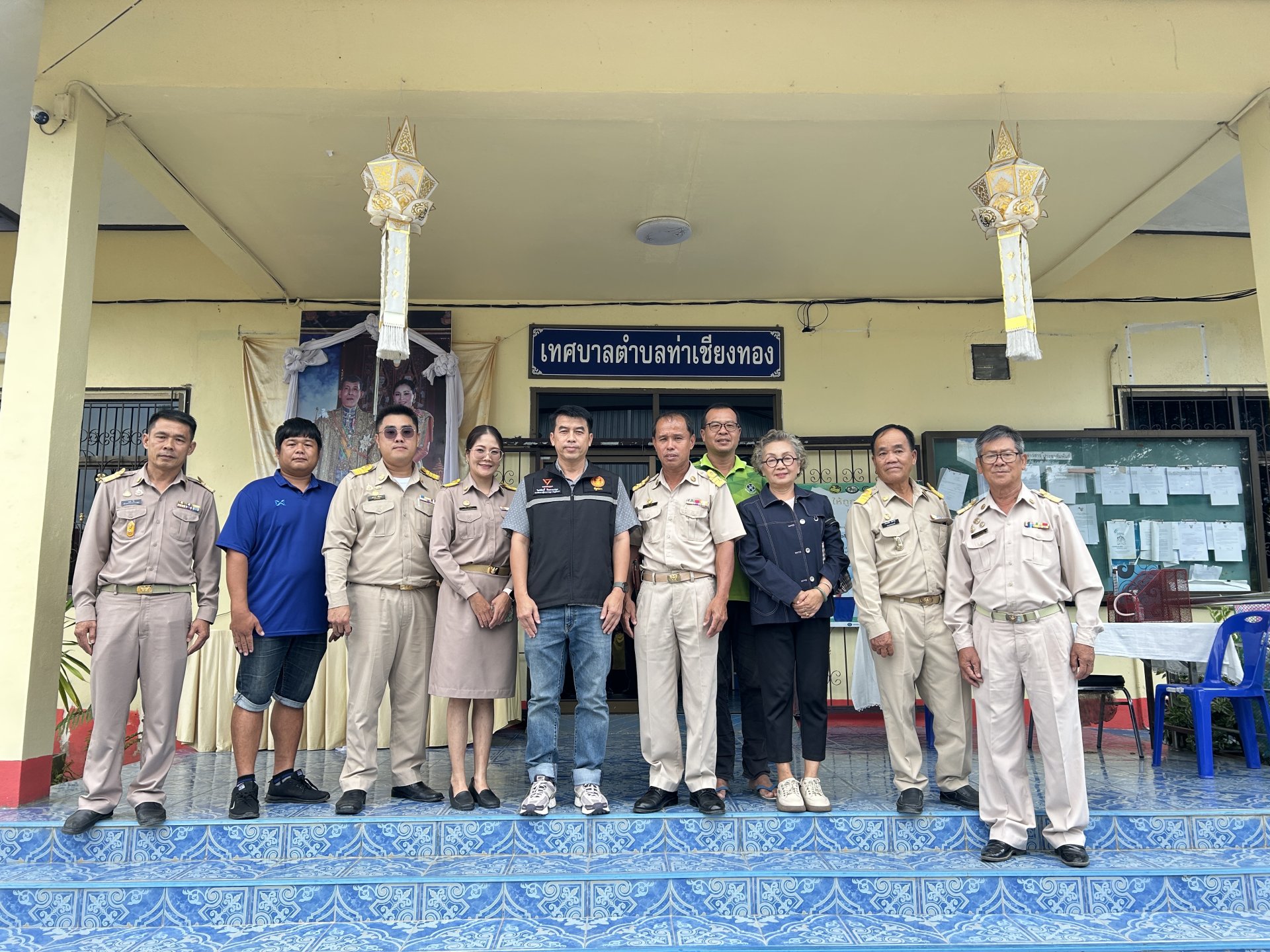 ลงพื้นที่สำรวจเพื่อขอรับการสนับสนุนงบประมาณโครงการก่อสร้างเขื่อนป้องกันตลิ่งเลียบริมน้ำกวง หมู่ที่ 2