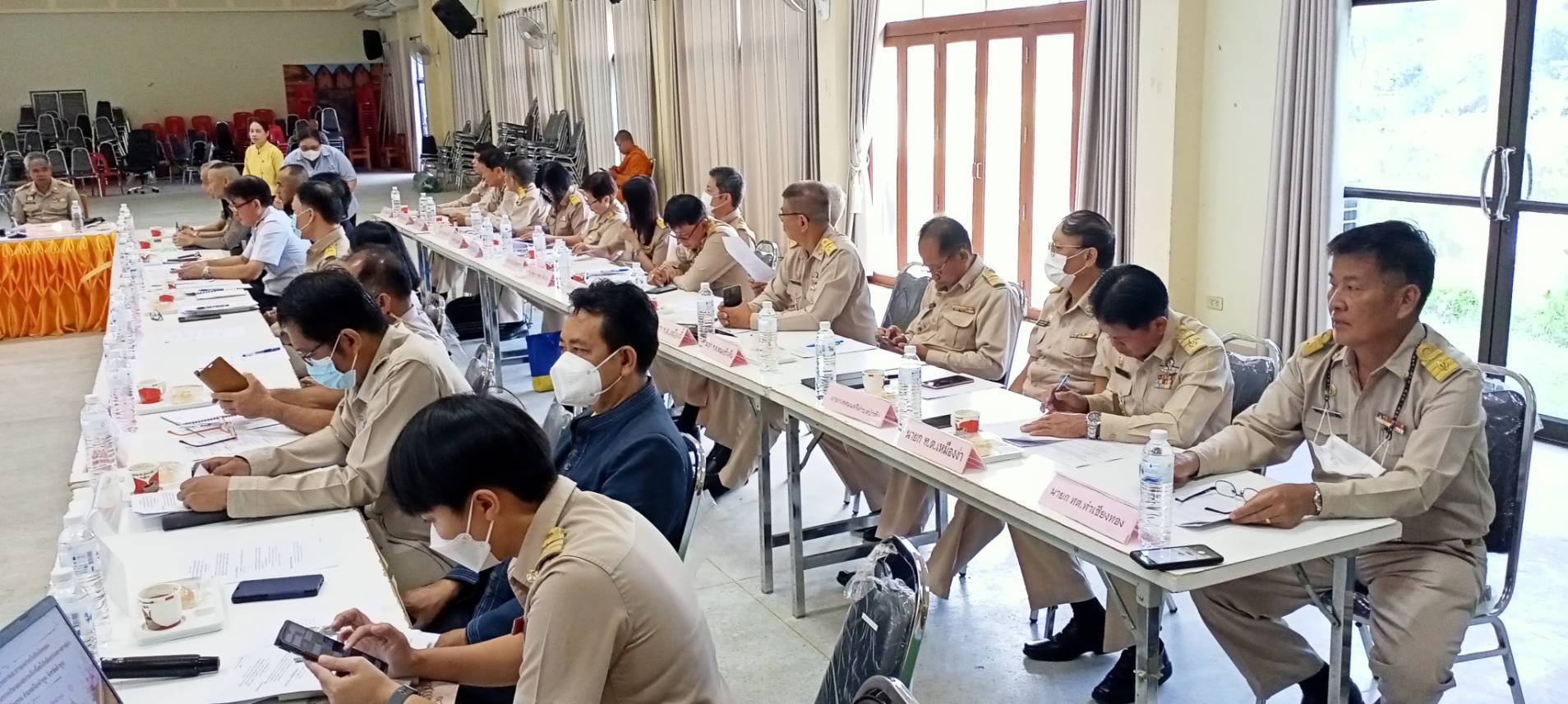 เข้าร่วมประชุมหัวหน้าส่วนราชการ รัฐวิสาหกิจ องค์กรปกครองส่วนท้องถิ่น และกำนัน ประจำเดือนตุลาคม