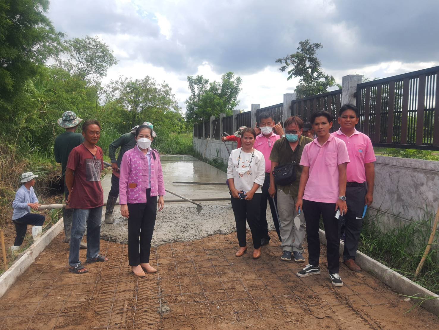 ลงพื้นที่สำรวจหน้างานโครงการคอนกรีตเสริมเหล็ก ซอยตรงข้าม หอปูไข่ 