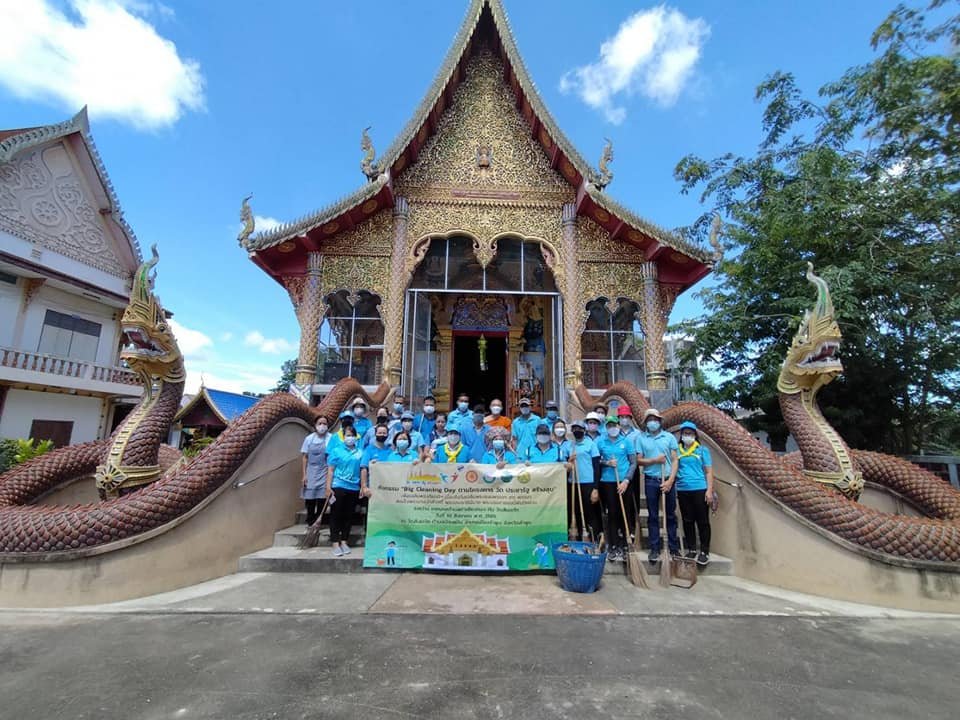 กิจกรรมทำความสะอาด (Big cleaning day) ตามโครงการ วัด ประชารัฐ สร้างสุข  เทศบาลตำบลท่าเชียงทอง