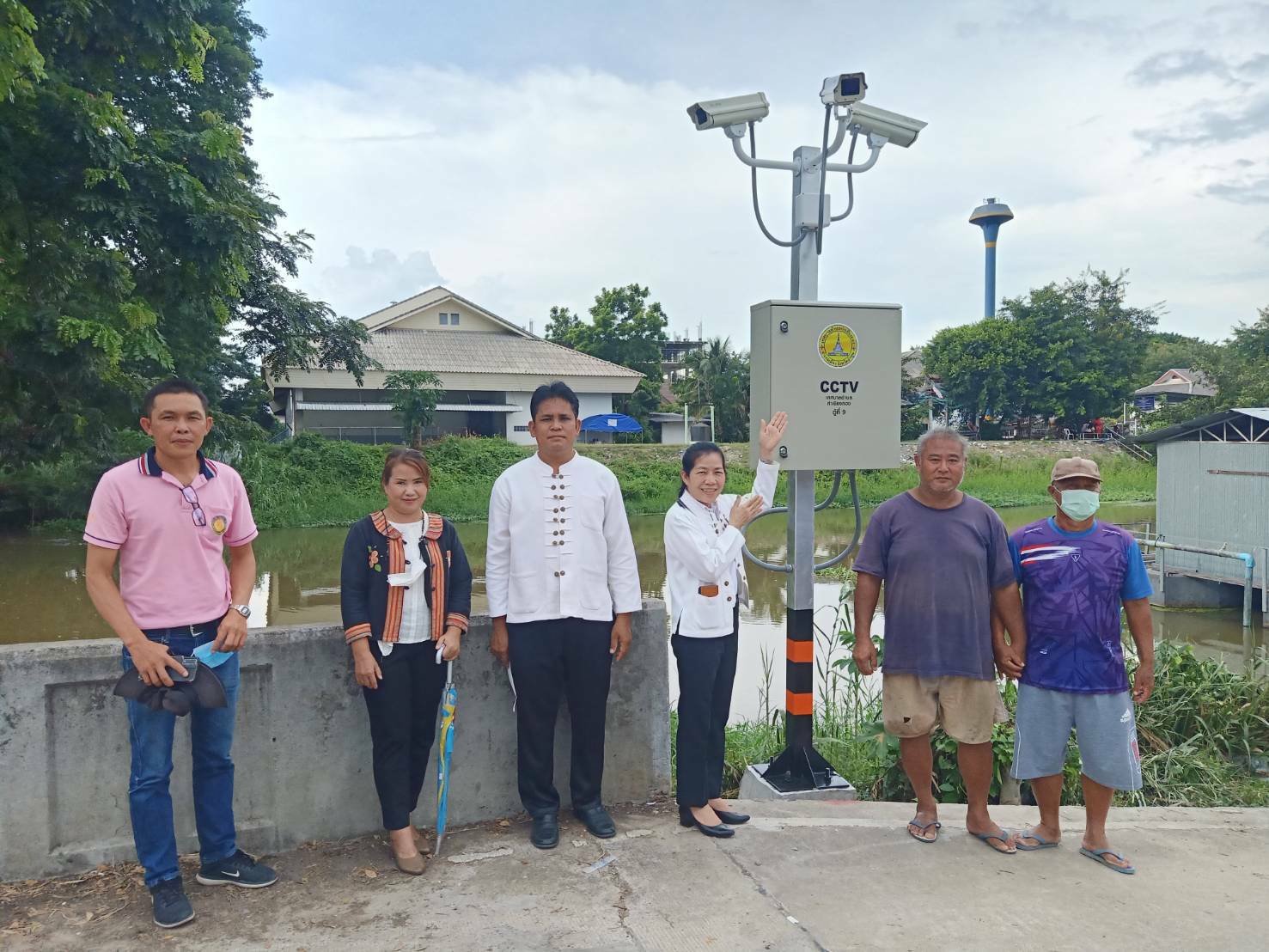 ลงพื้นที่เร่งรัดติดตามโครงการติดตั้งกล้องวงจรปิด CCTV