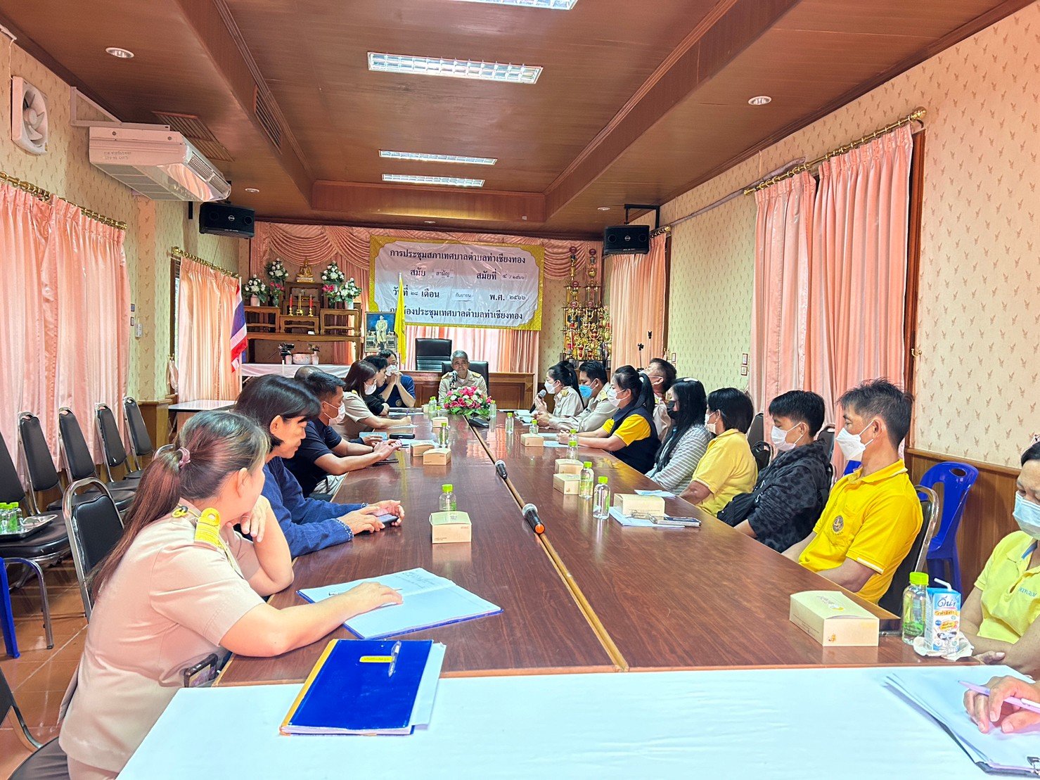 ร่วมประชุมชี้แจงแนวทางการช่วยเหลือราษฏรผู้ประสบภัยพื้นที่เทศบาลตำบลท่าเชียงทอง และร่วมลงพื้นที่สำรวจความเสียหายของราษฎร