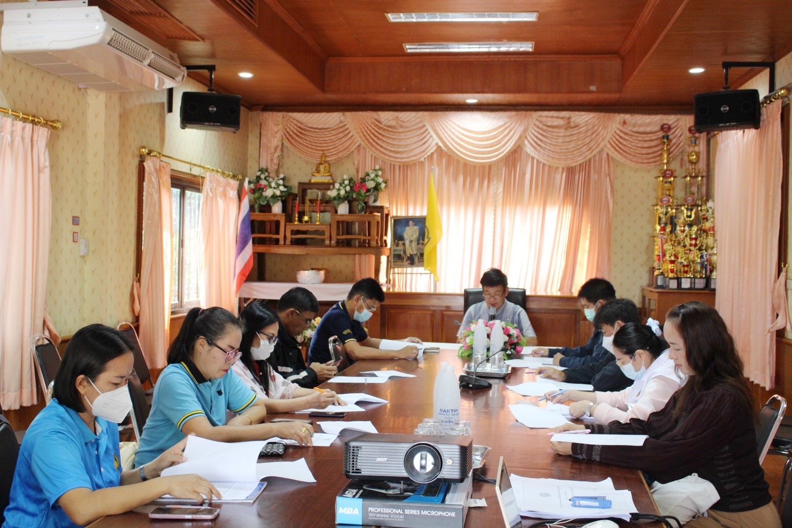 ประชุมคณะกรรมการโครงการปรับสภาพแวดล้อมที่อยู่อาศัยให้แก่คนพิการและผู้สูงอายุเทศบาลตำบลท่าเชียงทองประจำปีงบประมาณ 2567