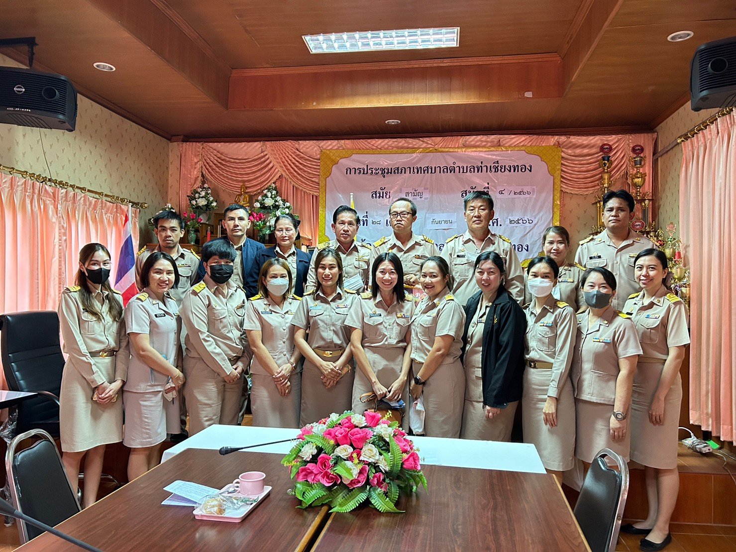 ร่วมให้การต้อนรับ คณะจากองค์การบริหารส่วนจังหวัดลำพูน ในโอกาสที่ได้เดินทางมาส่ง สิบเอกภานุพันธ์ ปันแสง