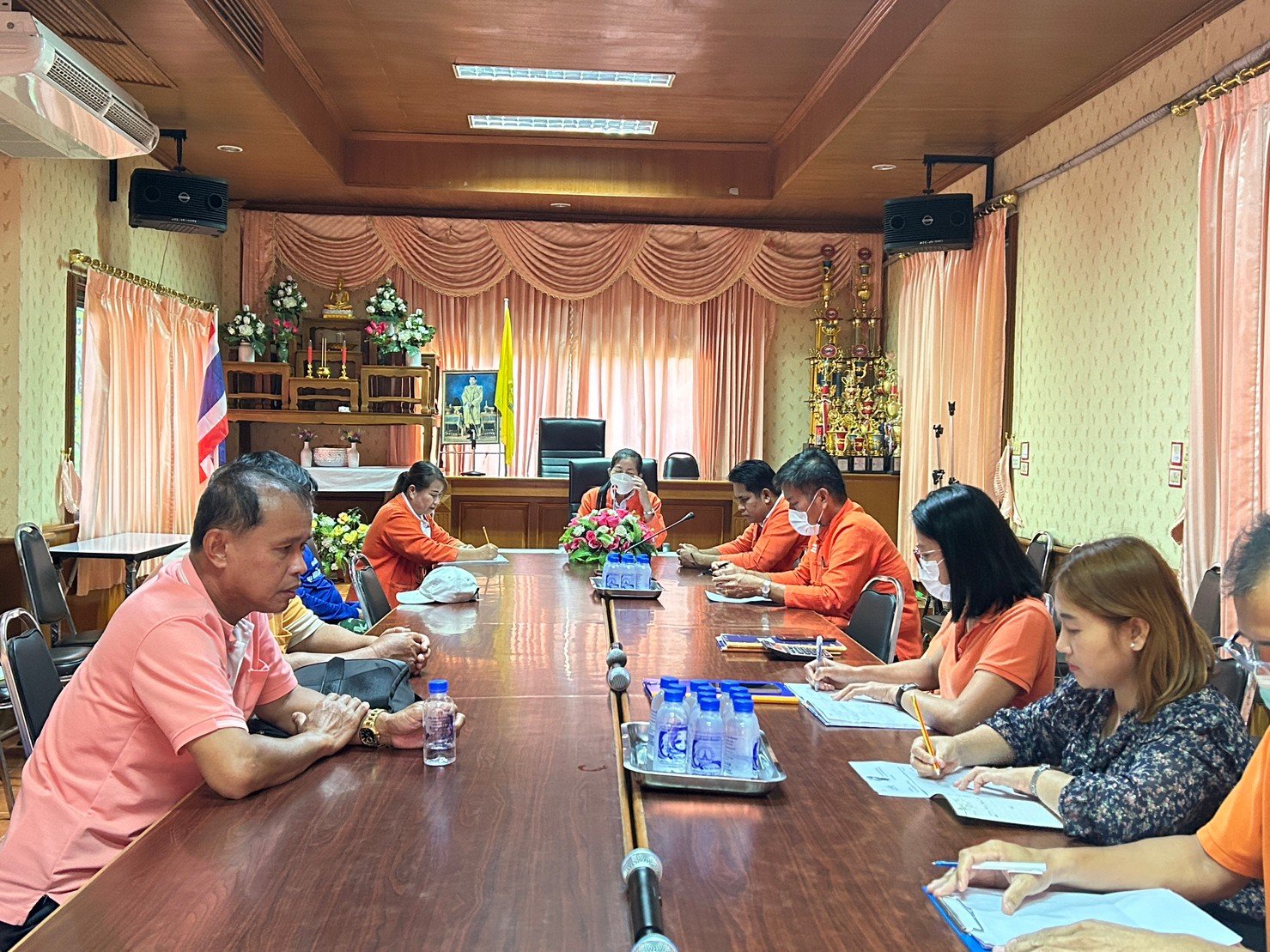 เข้าร่วมประชุมปรึกษาหารือแนวทางการบริหารจัดการสถานีสูบน้ำด้วยพลังไฟฟ้า หมู่ที่ 2 บ้านสันมะกรูด