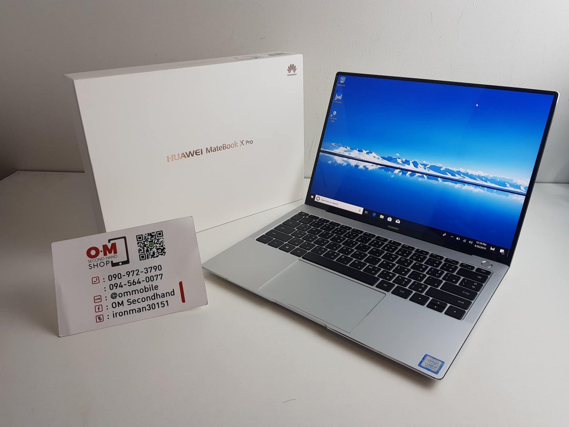 ขาย/แลก Huawei MateBook X Pro Corei7 Gen8 SSD512GB Ram16GB ศูนย์ไทย ประกันเกือบ 2 ปี สภาพสวยมาก แท้ ครบยกกล่อง เพียง 45,900 บาท ขาย/แลก Huawei MateBook X Pro Corei7 Gen8 SSD512GB Ram16GB ศูนย์ไทย ประกันเกือบ 2 ปี สภาพสวยมาก แท้ ครบยกกล่อง เพียง 45,900 บาท