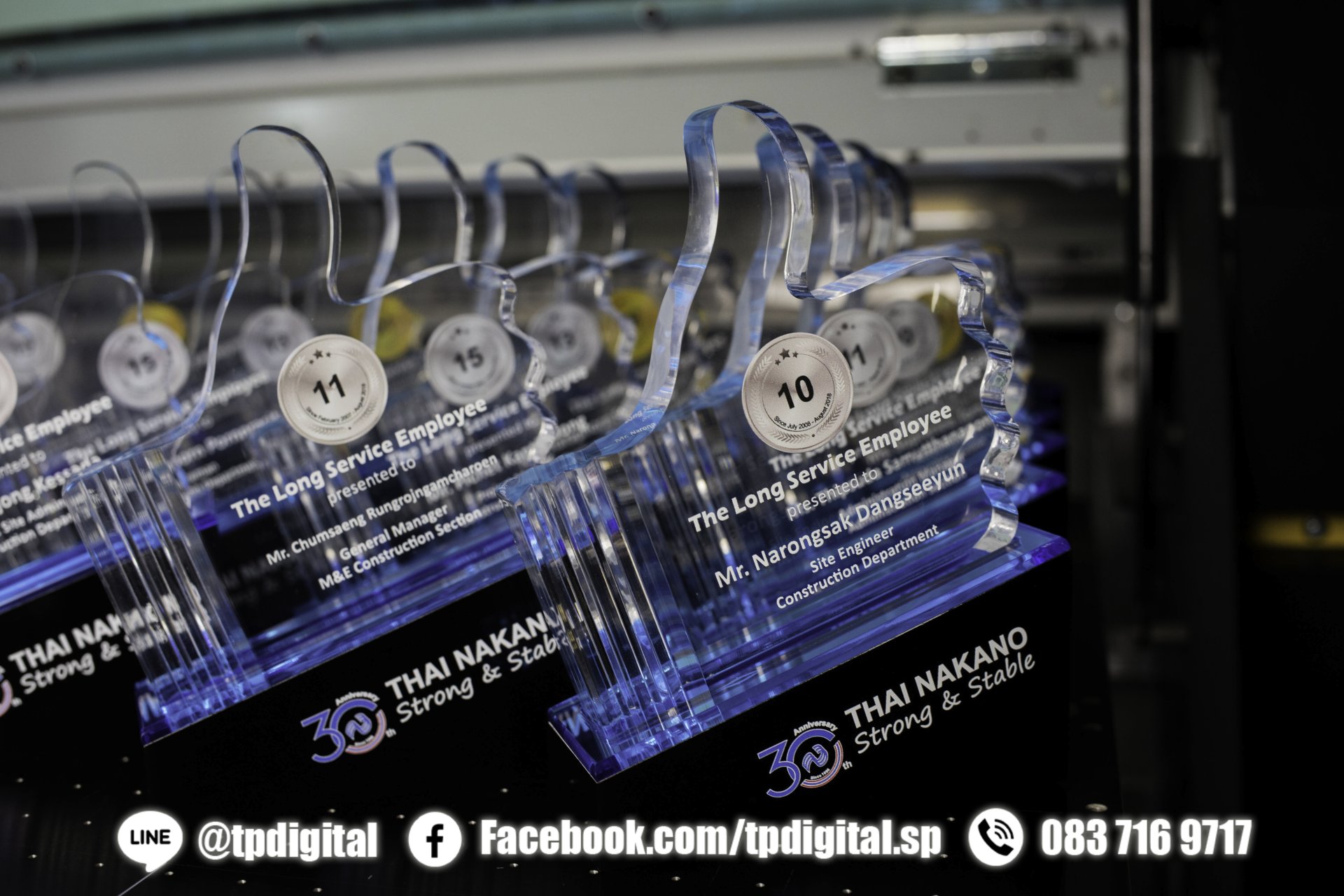 พิมพ์โลโก้โล่อะคริลิคใส รับพิมพ์โลโก้ลงบนโล่อะคริลิคใส และ พิมพ์ฐานสำหรับใส่โล่อะคริลิค ทรงกด Like  ลาย THAI NAKANO Strong & Stable พิมพ์โลโก้โล่อะคริลิคใส รับพิมพ์โลโก้ลงบนโล่อะคริลิคใส และ พิมพ์ฐานสำหรับใส่โล่อะคริลิค ทรงกด Like  ลาย THAI NAKANO Strong & Stable