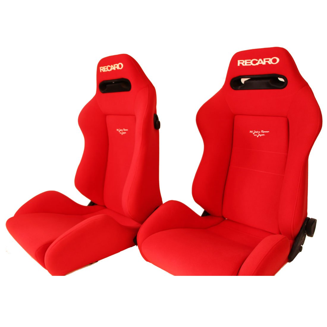 Red Bucket Racing Seat Pair of USED JDM RECARO SR3 Red BUCKET SPORT SEATS RACING AUTO CARS