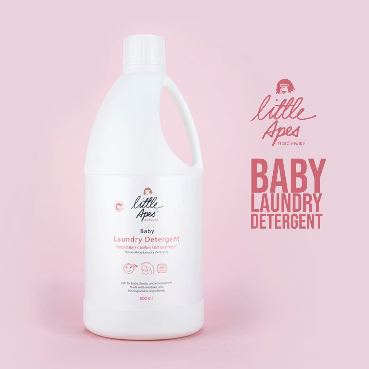 Little Apes - Baby Laundry Detergent 800 ml.