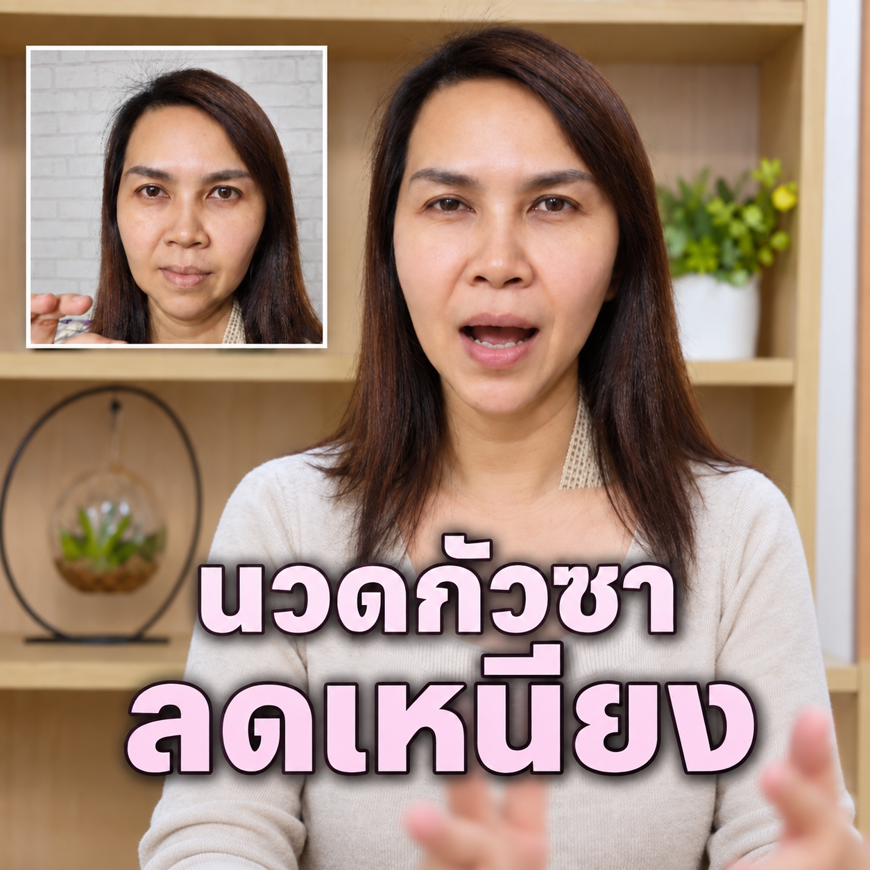 การนวดกัวซาช่วยกระตุ้นการไหลเวียนของเลือดและน้ำเหลือง ทำให้หน้าใส และลดเหนียงได้