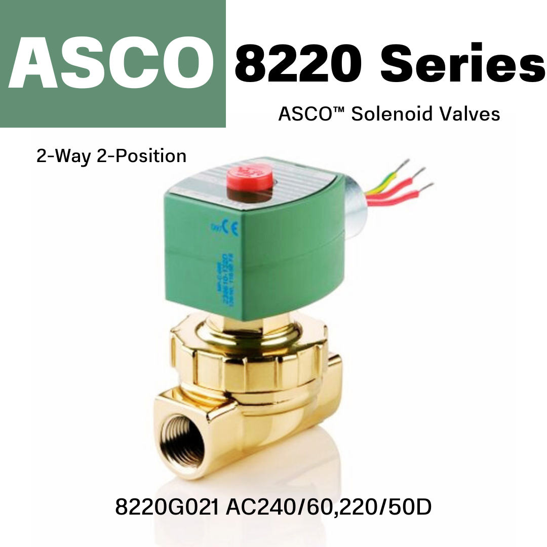 ASCO 2-Way Solenoid Valves 8220G021 Series