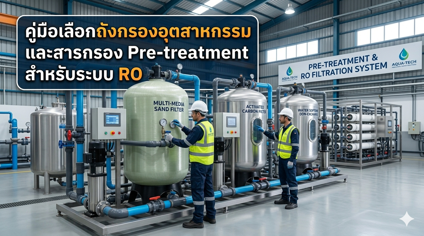 คู่มือเลือกถังกรองอุตสาหกรรมและสารกรอง Pre-treatment สำหรับระบบ RO