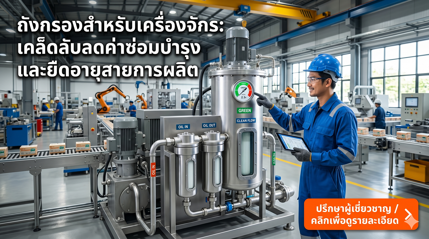 ถังกรองสำหรับเครื่องจักร